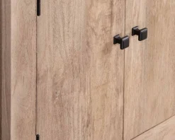 Bahut 4 portes en manguier massif 130cm 