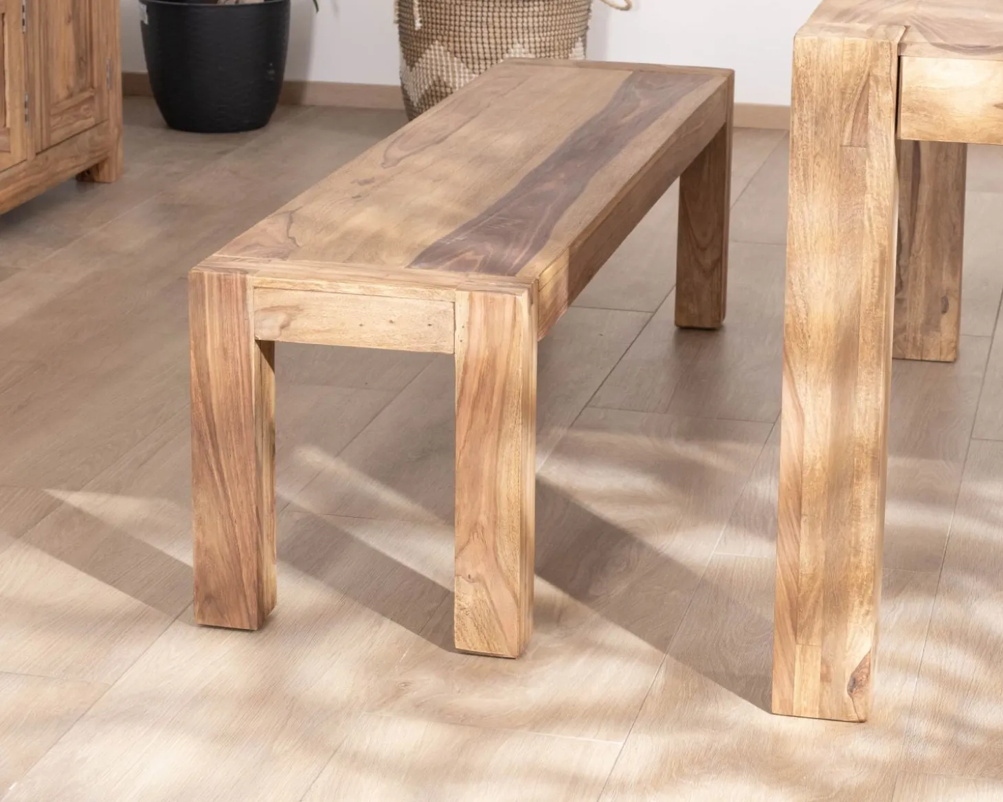 Banc de repas en palissandre "Kalanohé" 160 cm