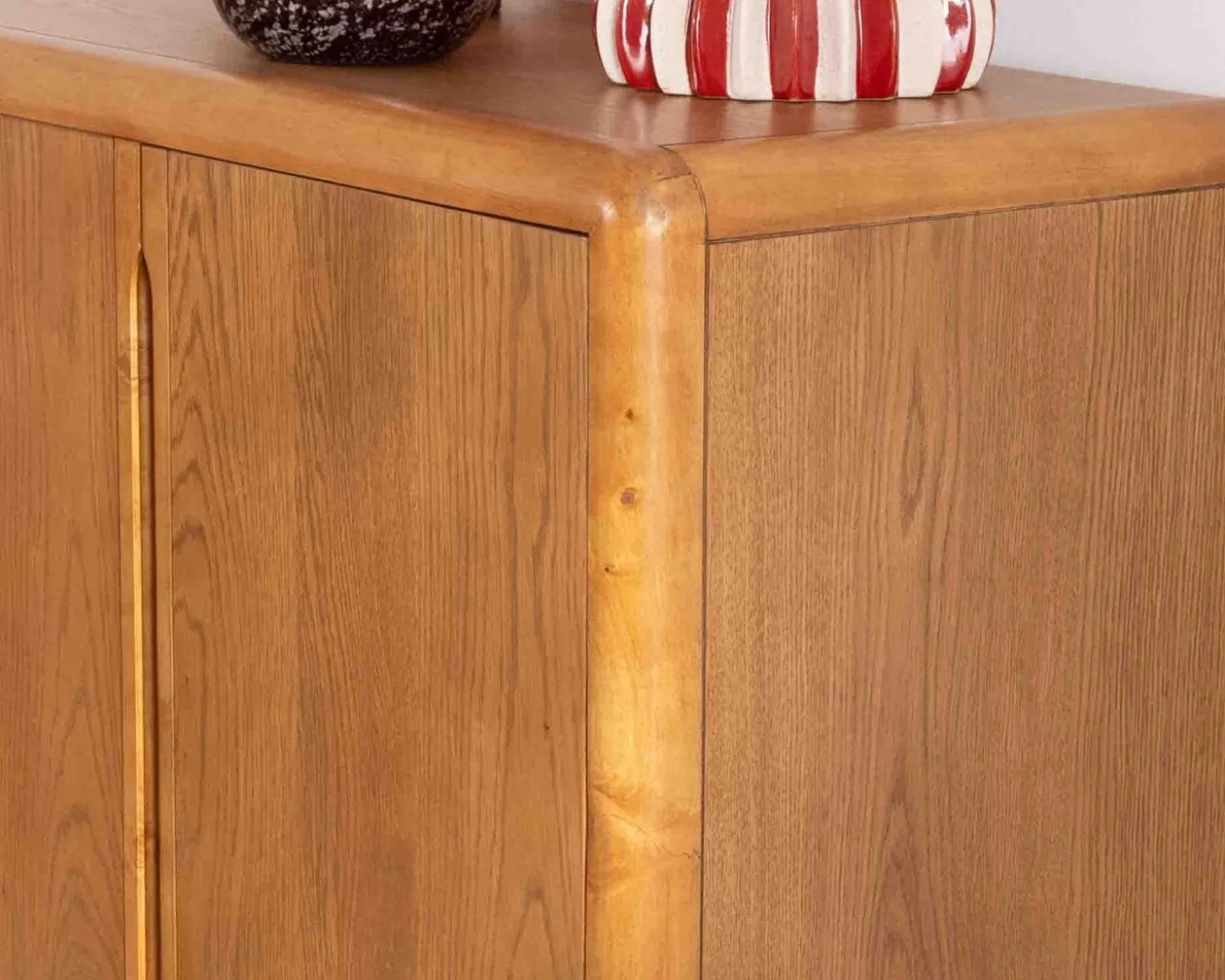 Buffet contemporain 4 portes "Laumie" teinte chêne