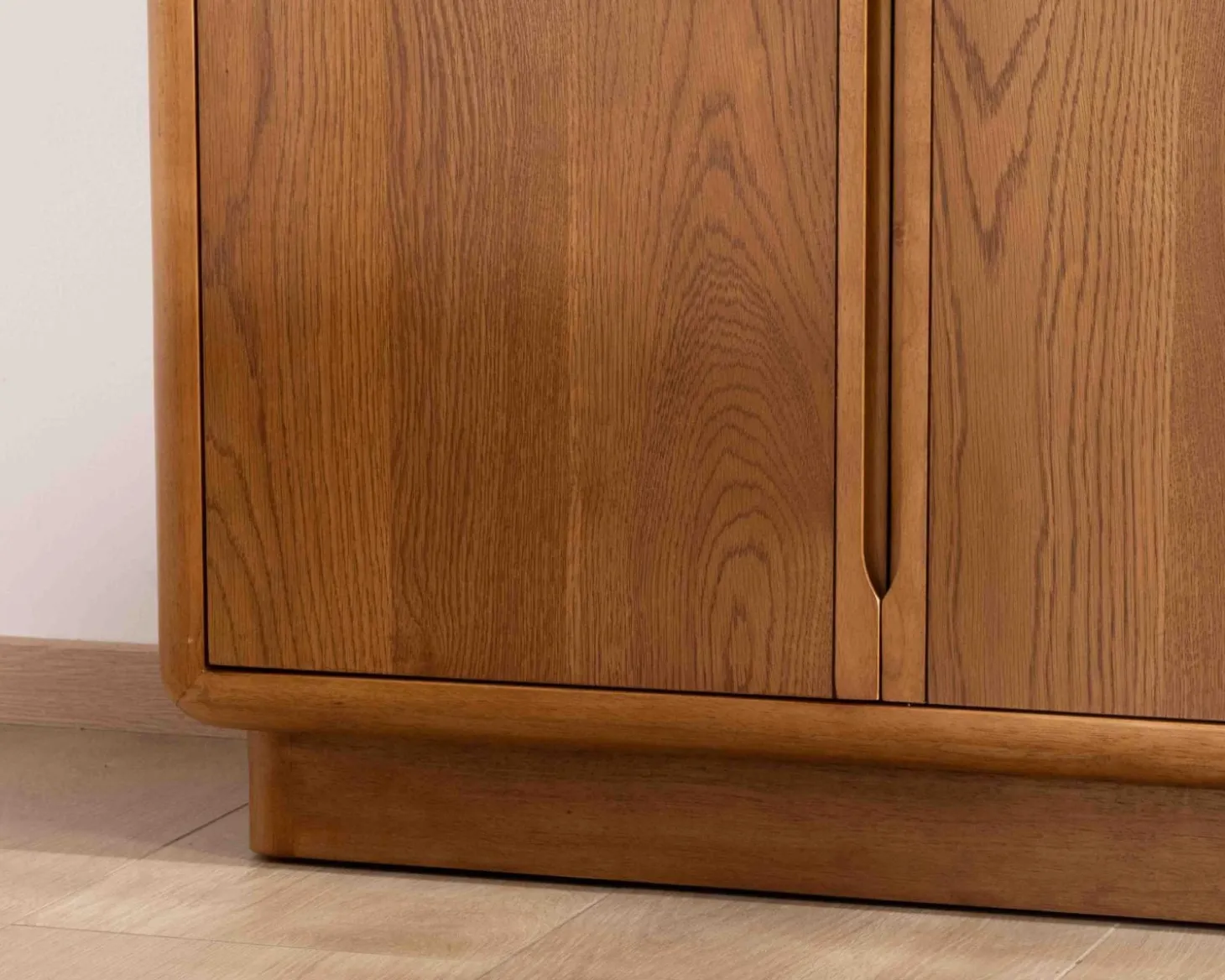 Buffet contemporain 4 portes "Laumie" teinte chêne
