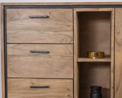Buffet industriel 160 cm en acacia