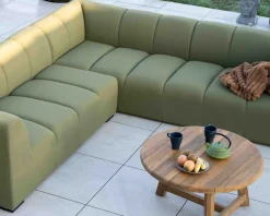 Canapé d'angle haut de gamme spéciale extérieur tissu vert 