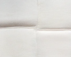 Canapé d'angle pour terrasse et jardin en tissu Sunbrella écru 