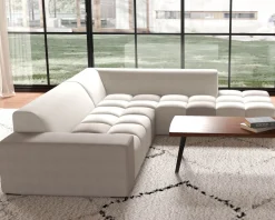 Canapé en angle avec méridienne design lounge & chill