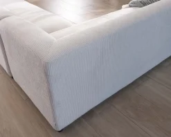 Canapé en angle design épuré avec méridienne 