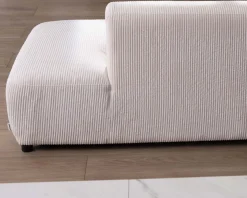 Canapé en angle design épuré avec méridienne 