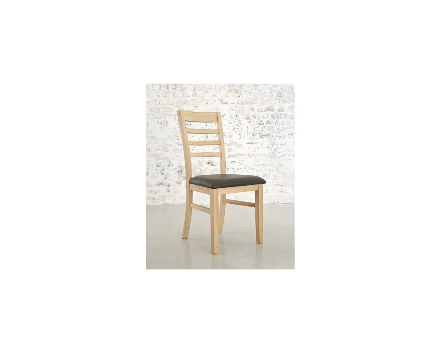 Chaise assise bycast chêne "Bella"