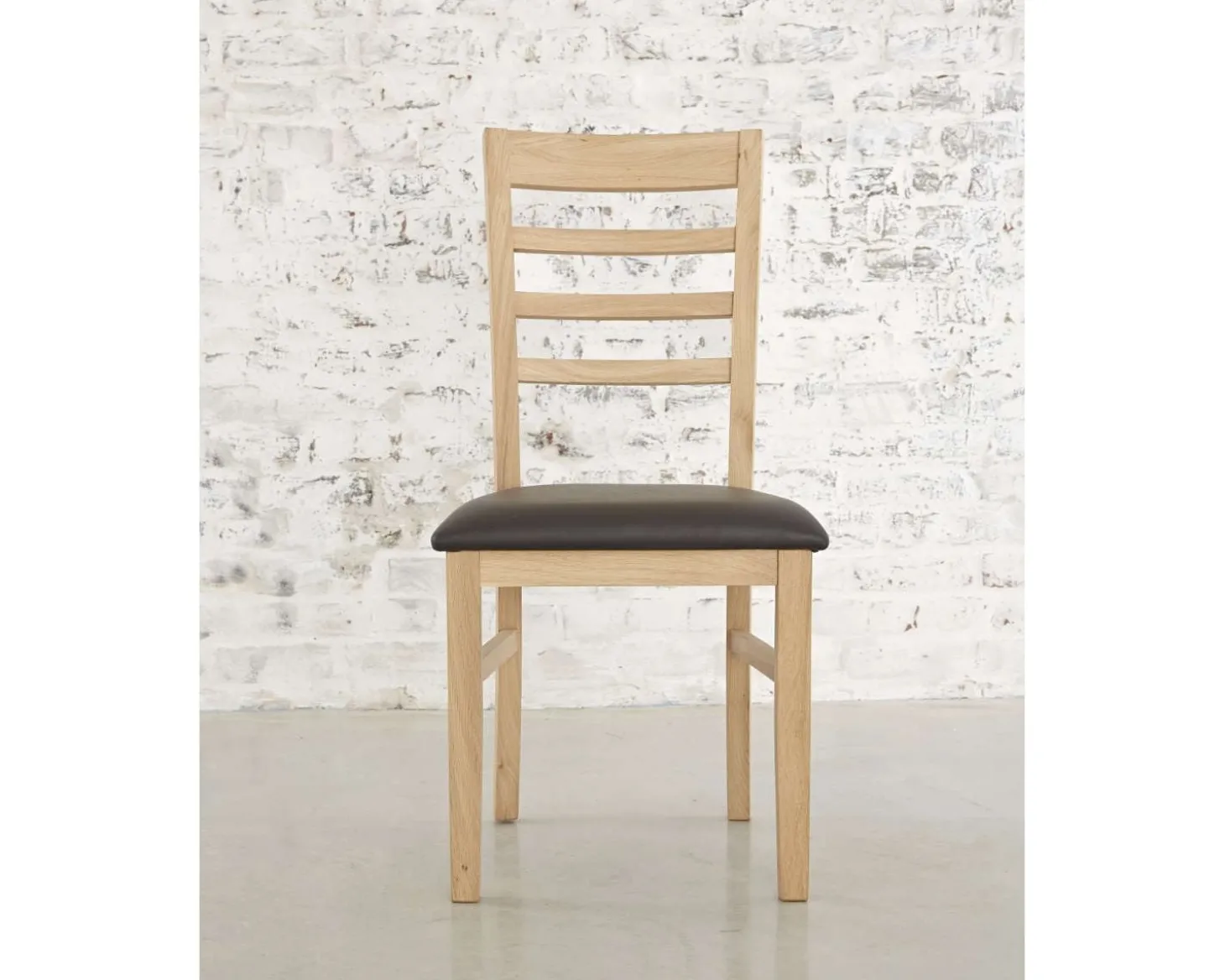 Chaise assise bycast chêne "Bella"