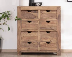 Commode en palissandre à 8 tiroirs 
