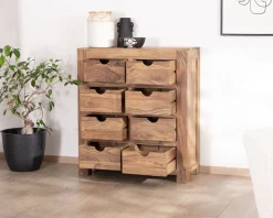 Commode en palissandre à 8 tiroirs 