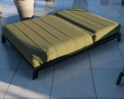 Double bain de soleil haut de gamme vert et noir 