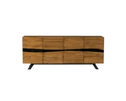 Enfilade design en teck recyclé motif nature brute "Copley"