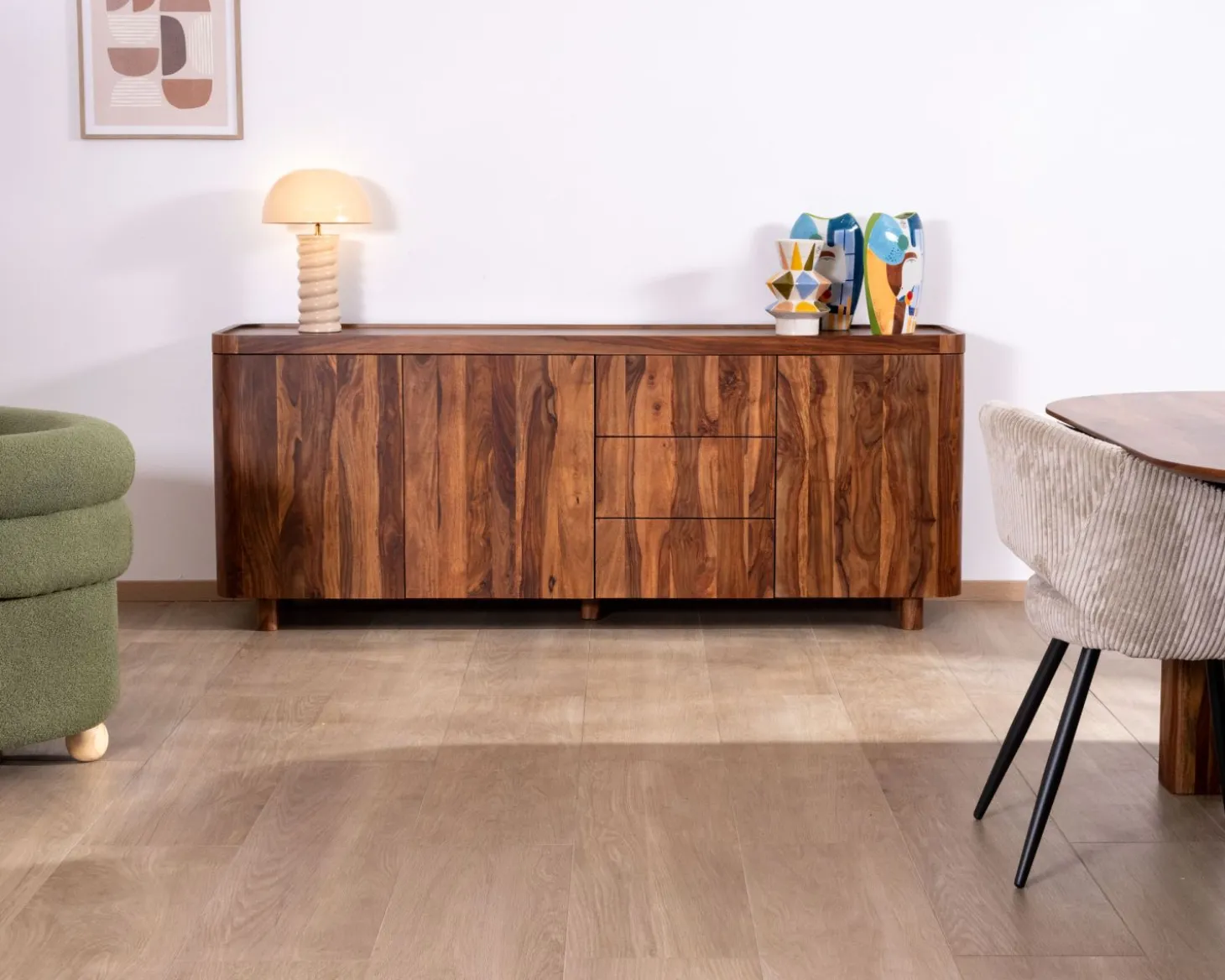 Enfilade en bois de palissandre "Rosewood" 200 cm