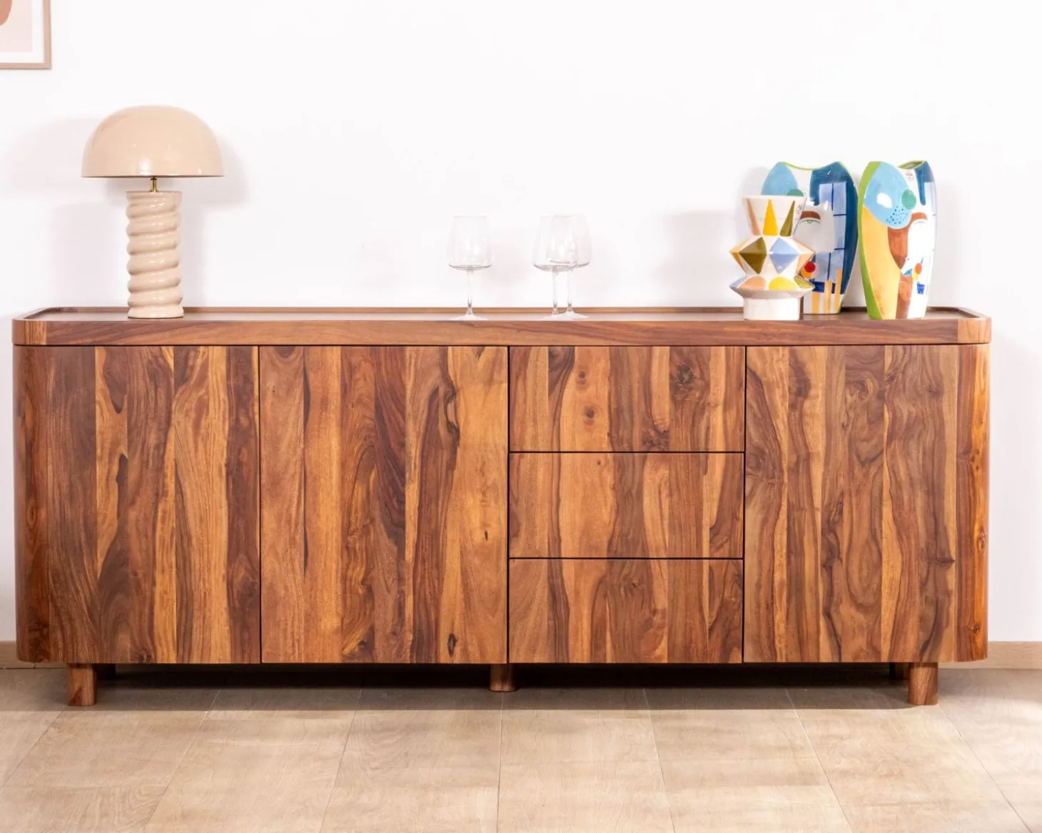 Enfilade en bois de palissandre "Rosewood" 200 cm