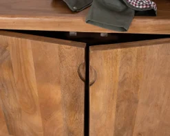 Enfilade vintage 4 portes en manguier naturel 