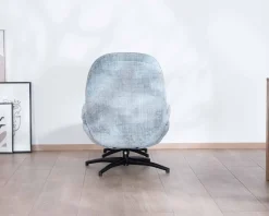Fauteuil rotatif enveloppant avec repose-pieds 