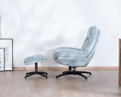 Fauteuil rotatif enveloppant avec repose-pieds 
