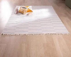 Grand tapis bicolore frangé 200 x 300 cm "Ethnic"