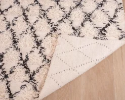 Grand tapis en coton et laine 200x300cm