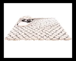 Grand tapis en coton et laine 200x300cm