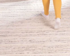 Grand tapis tissé main coton et jute 