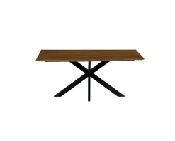 Grande table de salle à manger en bois recyclé et métal 220cm "Copley"