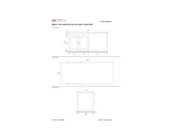 Îlot central bois et quartz blanc avec coin repas 