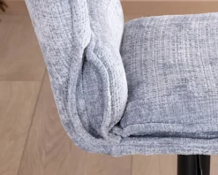 Lot de 2 chaises de bar matelassées réglables en hauteur 