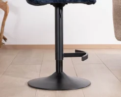 Lot de 2 chaises hautes matelassées réglables en hauteur 