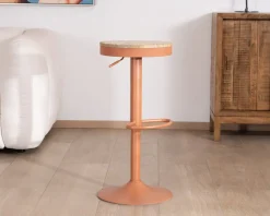 Lot de 2 tabourets de bar réglables en hauteur 