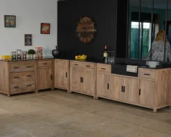 Meuble de cuisine 3 tiroirs casserolier 