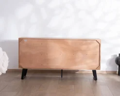Meuble de rangement bas 160 cm avec tiroirs 
