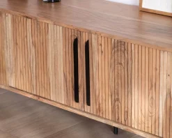 Meuble télé esprit rétro en acacia 