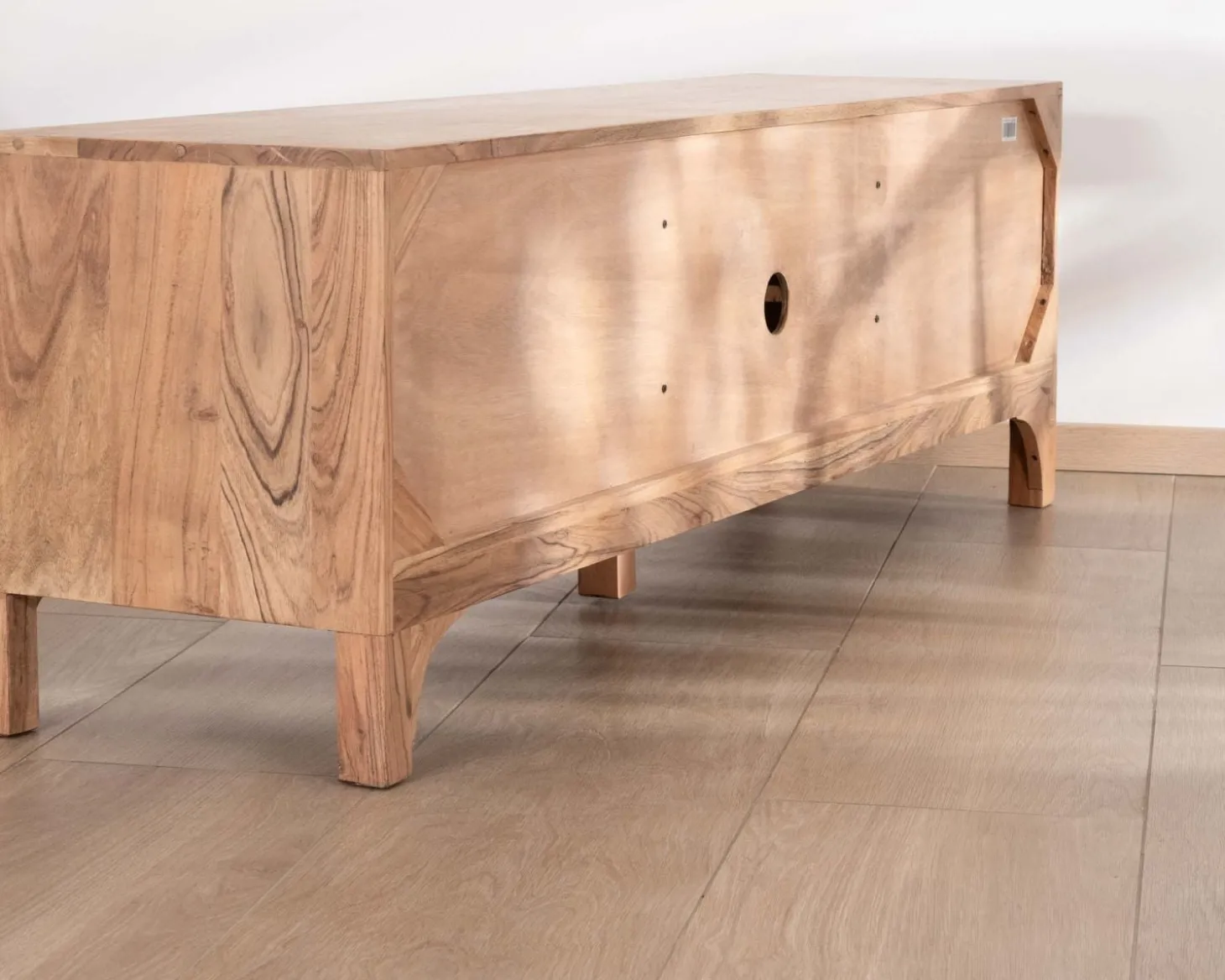Meuble TV 160 cm style zen en acacia "Melody"