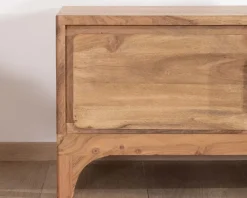 Meuble TV 160 cm style zen en acacia