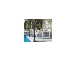 Pergola murale 3 pieds en métal et toit arrondi 