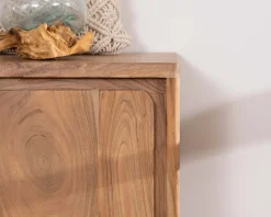 Petit rangement à 2 portes en acacia 