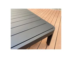 Table basse contemporaine aluminium anthracite 