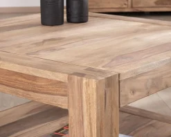 Table basse rectangle à double plateau 