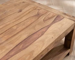 Table basse rectangle à double plateau 
