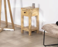 Table de chevet structure ouverte et 1 tiroir 