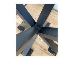 Table de repas en acacia et pieds mikado 