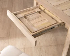 Table de repas extensible 200 à 290 cm en manguier "Jappy"