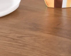Table de repas extensible esprit rétro 180 cm en manguier massif naturel 