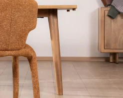 Table de repas extensible esprit rétro 180 cm en manguier massif naturel 