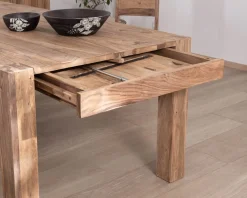 Table de repas extensible en palissandre 