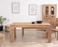 Table de repas extensible en palissandre 