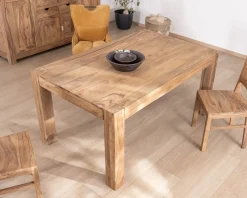 Table de repas extensible en palissandre 