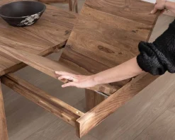 Table de repas extensible en palissandre 