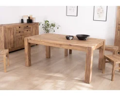 Table de repas extensible en palissandre 